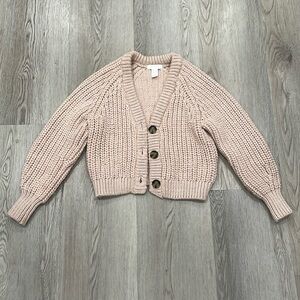 H&M Chunky Knit Cropped Cardigan